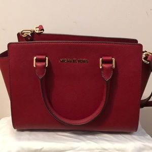 Michael by Michael Kors red satchel